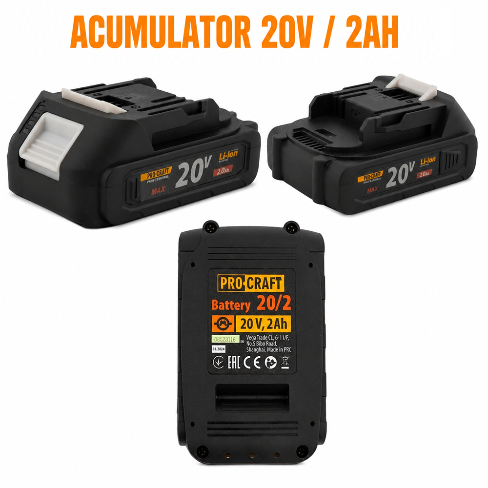 Acumulator Li-Ion 20V 2Ah pentru unelte electrice [3]