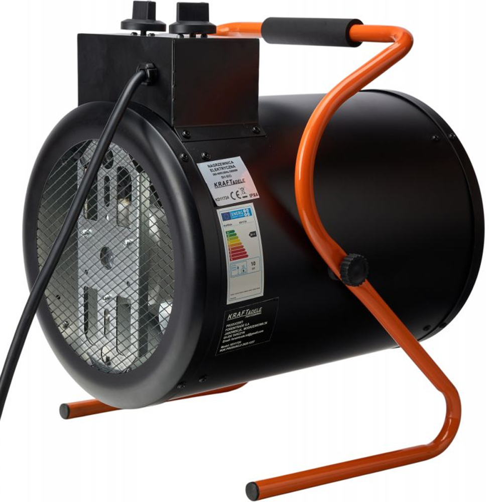 Aerotermă electrică 10 kW, 400 V, 3 trepte de putere, termostat, 11,9 kg, KD11724 [2]