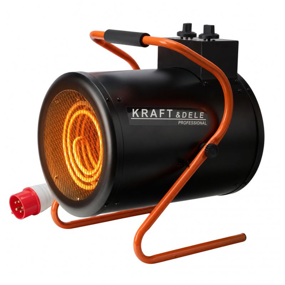 OFERTA ZILEI - Aerotermă electrică 10 kW, 400 V, 3 trepte de putere, termostat, 11,9 kg, KD11724