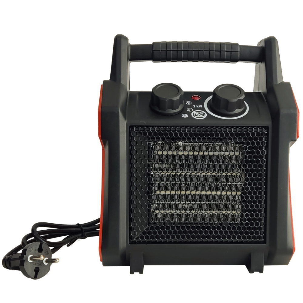Aerotermă electrică 2000 W, 3 trepte de putere, termostat 70°C, 220–240 V, BGP2000 [1]