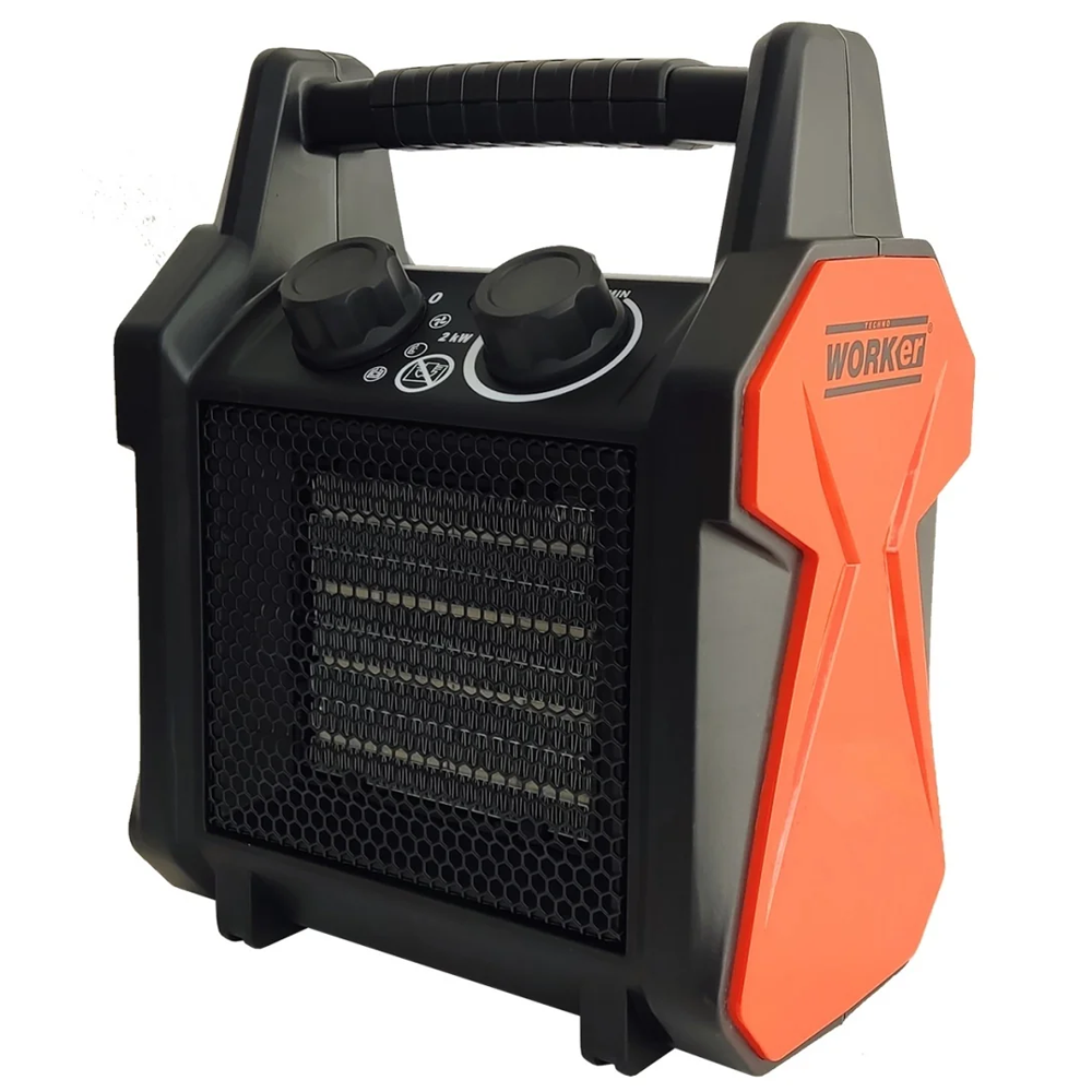 OFERTA ZILEI - Aerotermă electrică 2000 W, 3 trepte de putere, termostat 70°C, 220–240 V, BGP2000