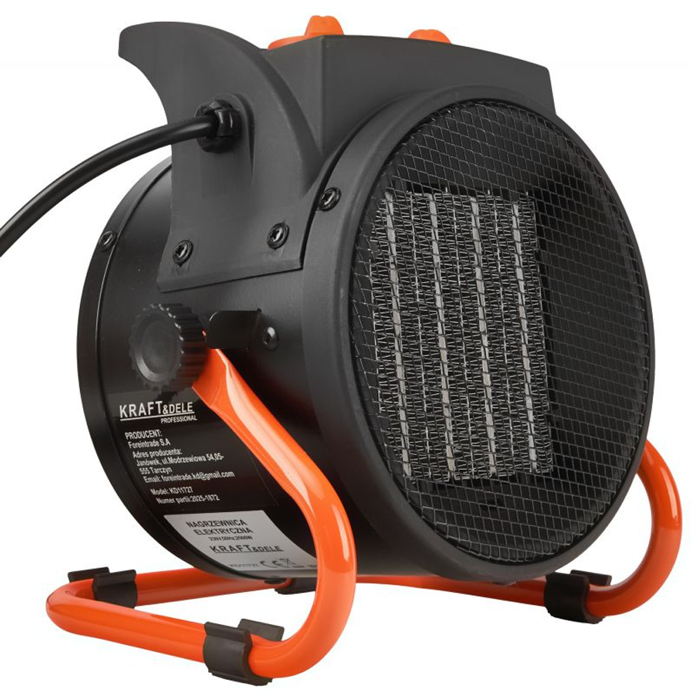 Aerotermă electrică 2500W, 3 trepte de putere, termostat, protecție la supraîncălzire, KD11727 [1]