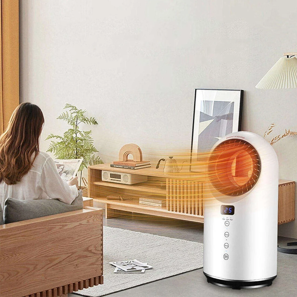 Aerotermă electrică PTC 1500 W, 3 trepte, telecomandă, oscilație 60°, temporizator 12 ore, MBHN1903R [3]