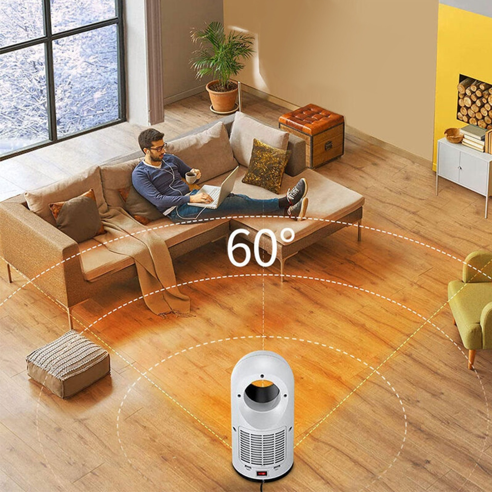 Aerotermă electrică PTC 1500 W, 3 trepte, telecomandă, oscilație 60°, temporizator 12 ore, MBHN1903R [4]
