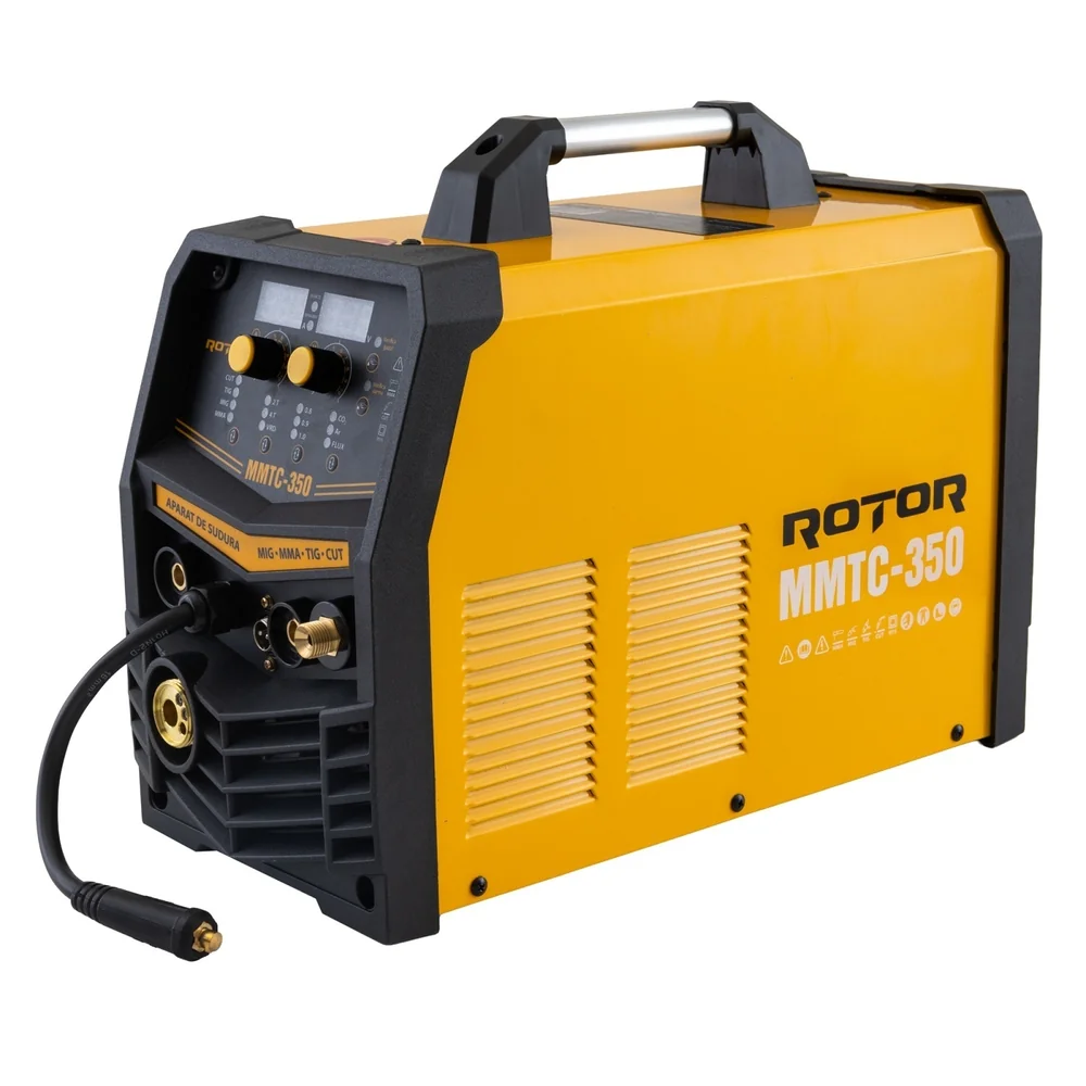 Aparat de sudură 4 în 1 MIG/MMA/TIG/CUT, 15–350A, 220–240V, dublu display, MMTC-350 [1]