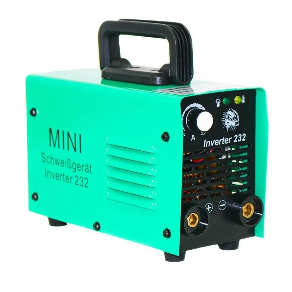 Aparate de sudură MMA - Aparat de sudură MMA 120A, tehnologie IGBT, electrozi 1,6–3,2 mm și alimentare 230 V, MINI Schweissgerat 232