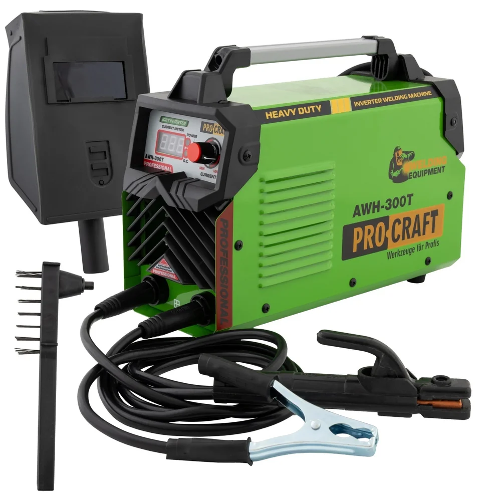 OFERTA ZILEI - Aparat de sudură MMA 300A, 4500W, display digital, electrozi 1,6–5 mm, 230V, AWH-300T