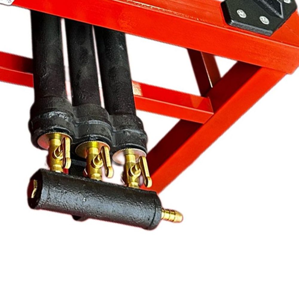 Arzător pe gaz / Pirostrie cu 3 focuri, 12,2 kW, fontă și oțel, pentru butelie propan-butan, SGB-16 [2]