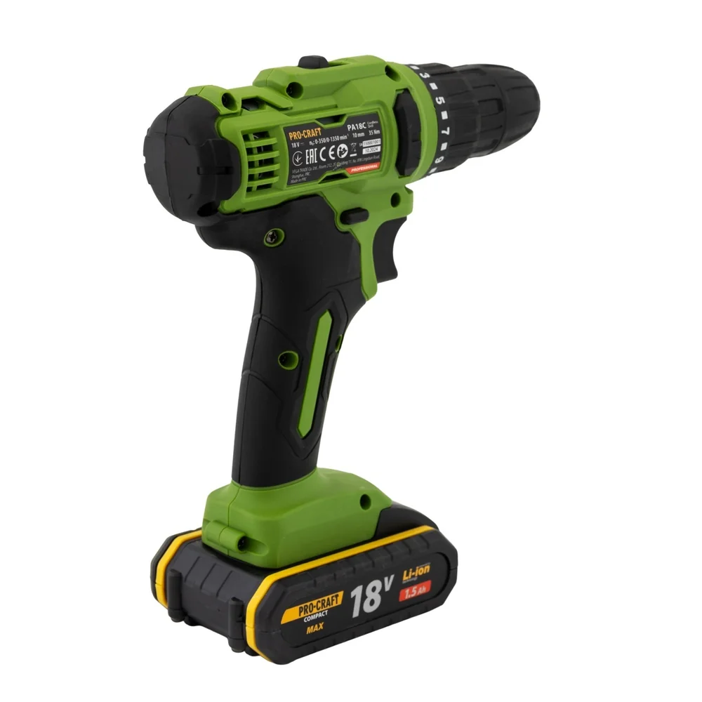 Autofiletantă compactă pe acumulator 18V 1,5Ah, 20 Nm, mandrină 10 mm, 2 acumulatori, PA18C [4]