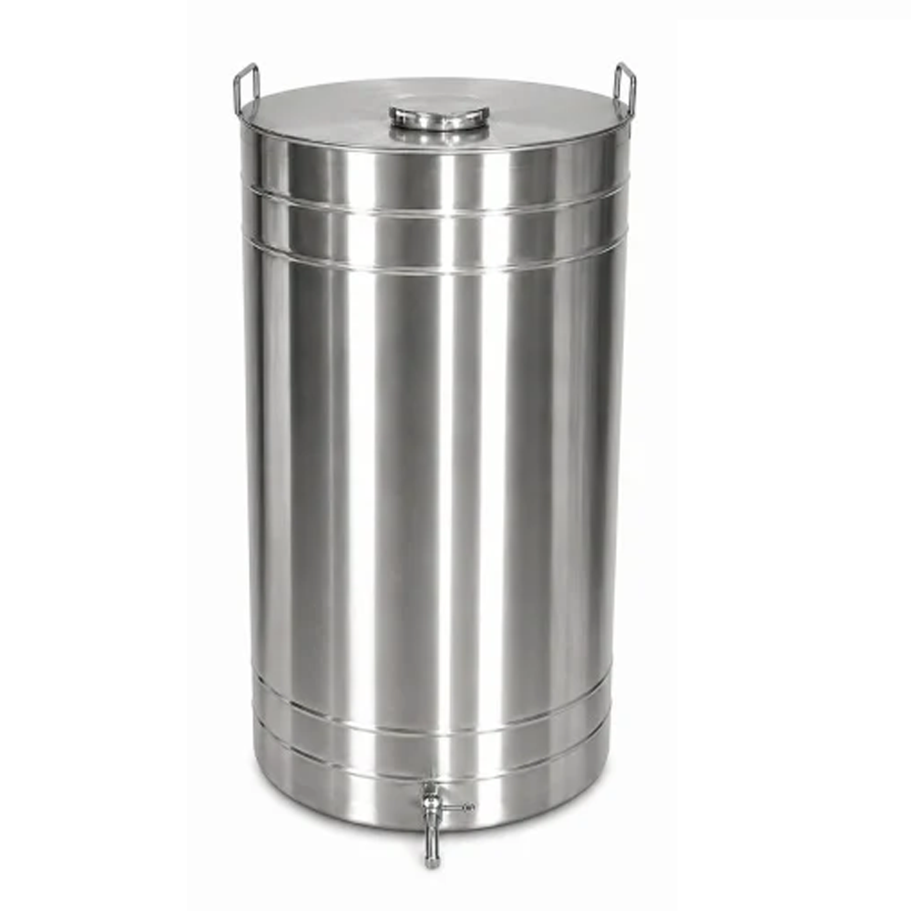 Butoi pentru vin din inox AISI 304, 250 L, robinet 1/2", capac cu filet [1]
