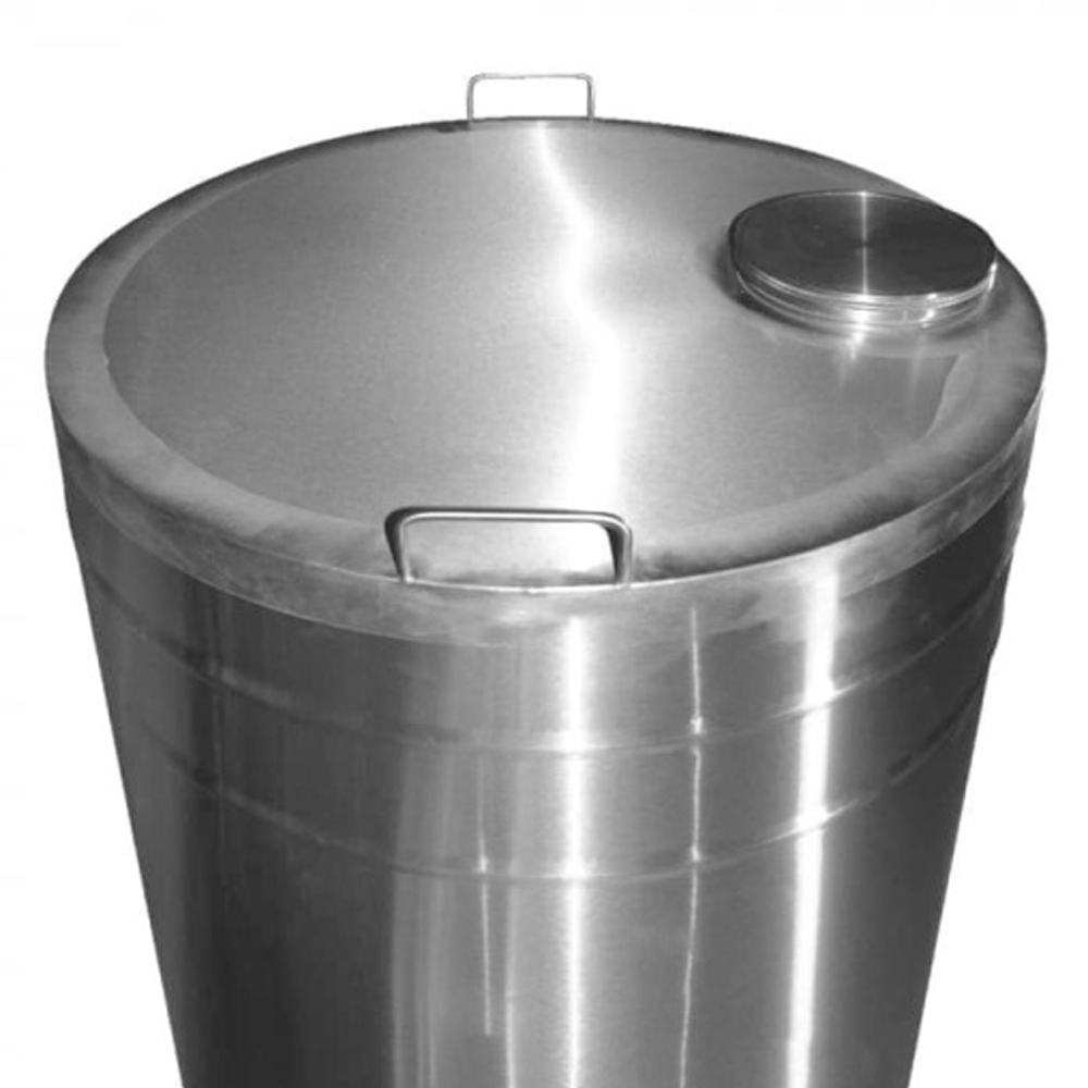 Butoi pentru vin din inox AISI 304, 150 L, robinet 1/2", capac cu filet [2]