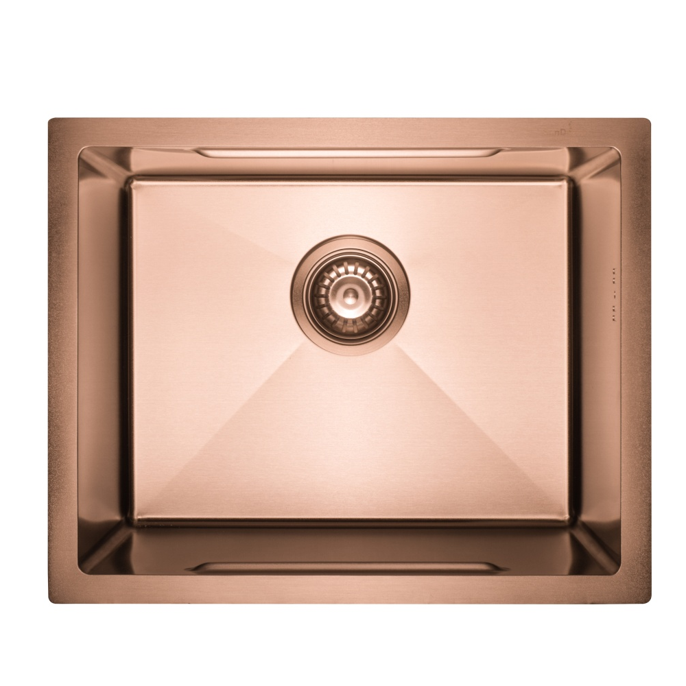 Chiuvetă de bucătărie handmade din inox AISI 304, sub blat, 500 x 400 mm, cu tăviță și grătar de protecție, HD5040 (5 ANI GARANȚIE) [2]