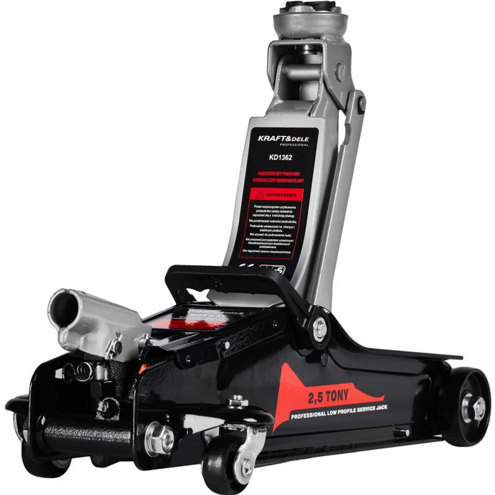 OFERTA ZILEI - Cric hidraulic compact 2,5 t, profil redus, ridicare 90–340 mm, KD1362