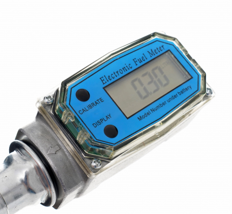 Debitmetru Digital pentru Combustibil și Ulei, Afișaj LCD, Precizie 0.5%, Debit 20-75 l/min, Presiune 20 Bar [6]