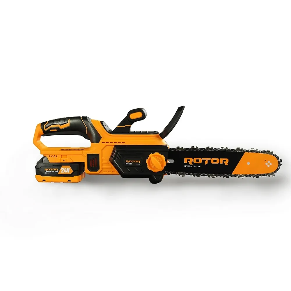 Drujbă pe acumulator 24V 3Ah, lamă 30 cm, 18 m/s, 6500 rpm, cu acumulator și încărcător, RBS1201 [2]
