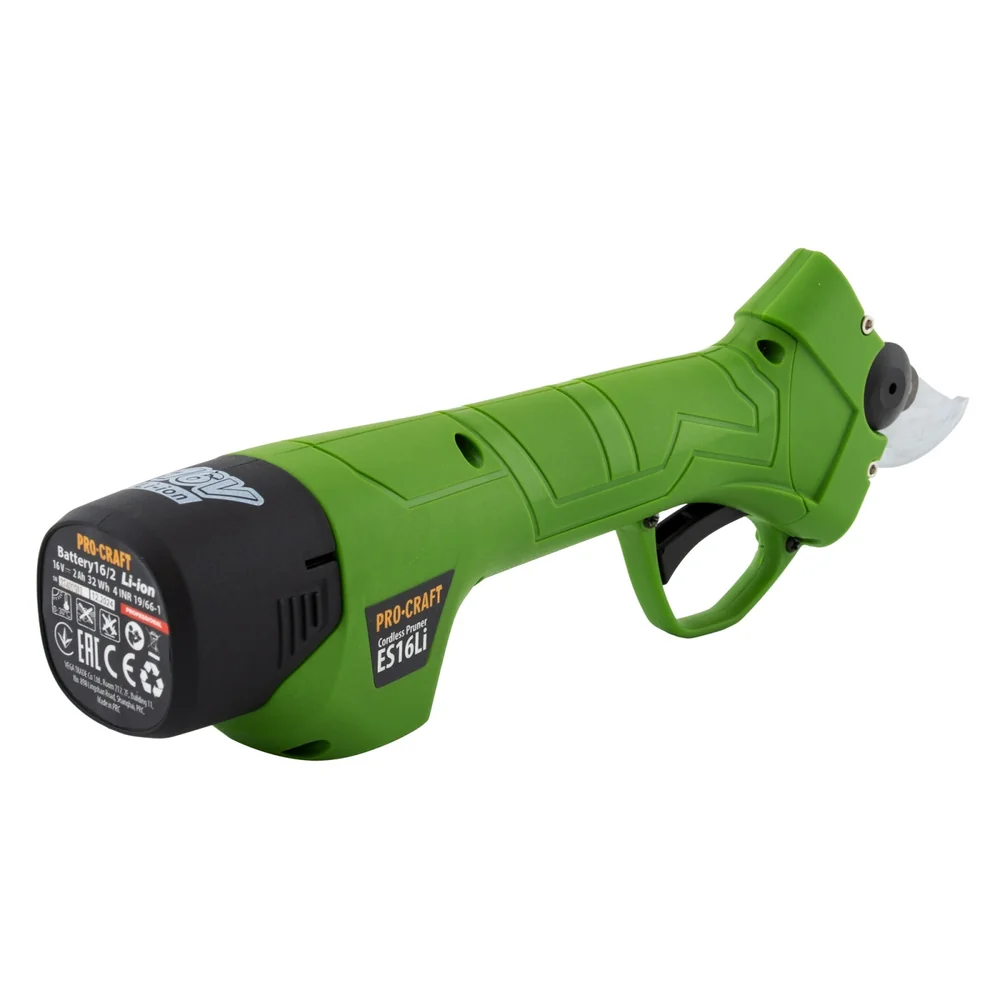 Foarfecă electrică pe acumulator 16V, tăiere 25 mm, lamă 35 mm, acumulator 2Ah inclus, ES16Li [5]