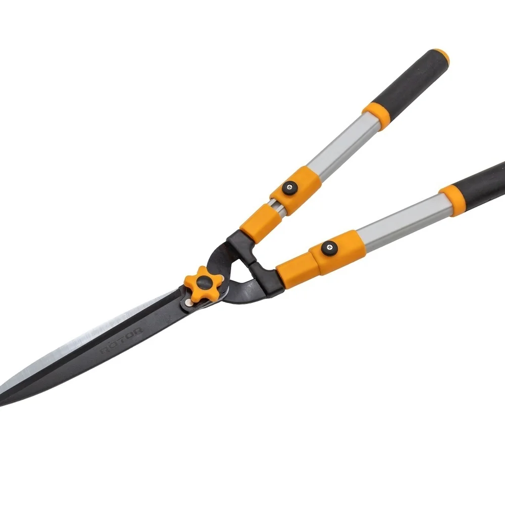 Foarfecă pentru gard viu cu mâner telescopic 68–85 cm, lame din oțel 65Mn, RFG-85 [2]