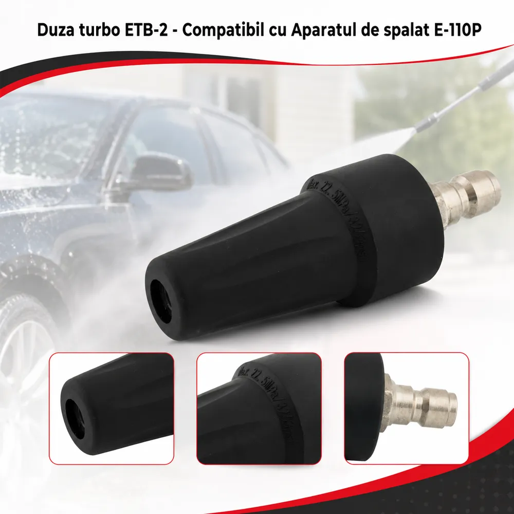 Duză turbo pentru aparat de spălat cu presiune, compatibilă E-110P-C [1]