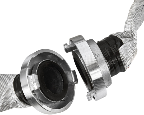 Furtun de incendiu 2 inch (50.8 mm), Lungime 20m, cu Cuplaje Rapide Aluminiu, Presiune 12 Bar [1]