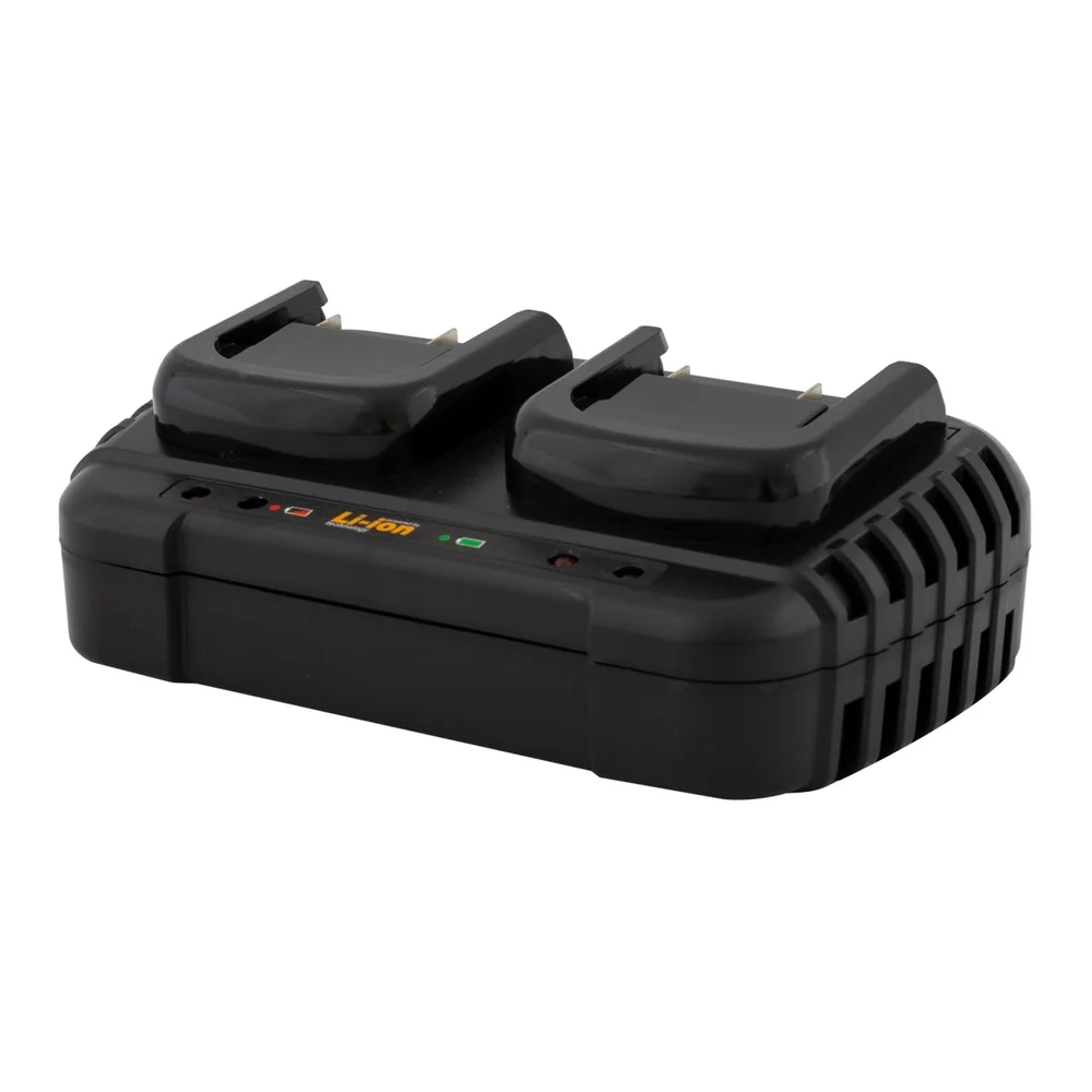Acumulatori și Încărcătoare - Încărcător dublu rapid 20V pentru 2 acumulatori Li-Ion, cablu 1,4 m, 20/2