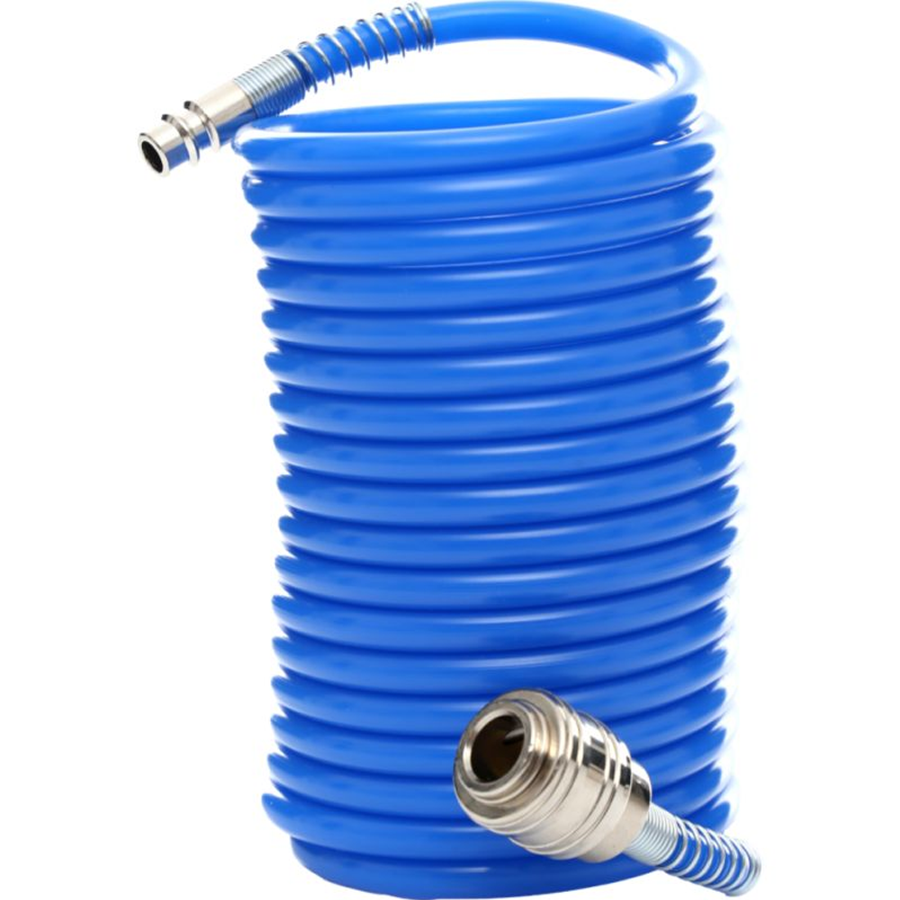 Kit accesorii compresor 8 piese, furtun spiralat 5 m, pistol vopsit, umflat și suflat, KD413 [6]