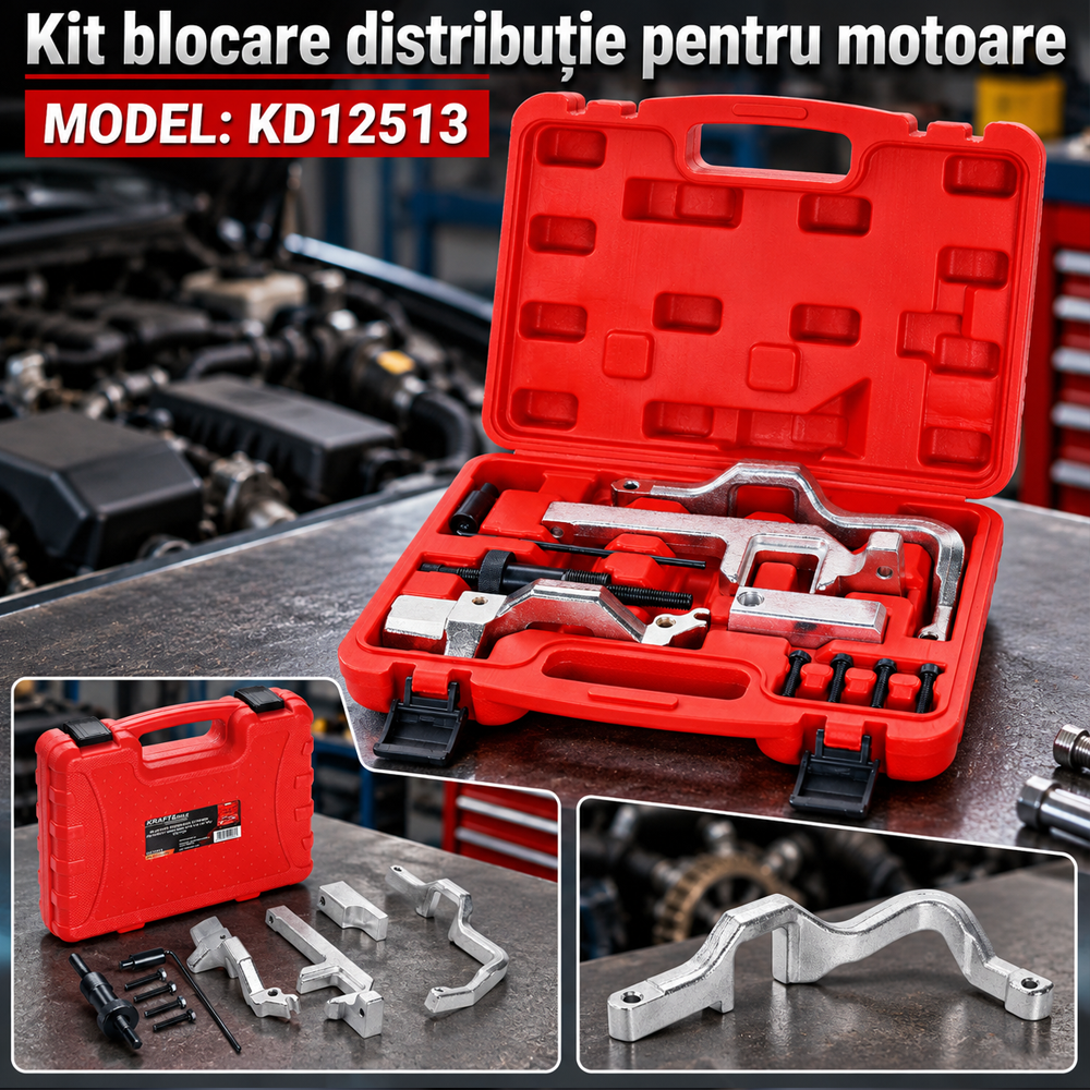 Kit blocare distribuție pentru motoare N12 1.4 / 1.6 16V VTi THP, PSA și BMW/MINI, KD12513 [4]