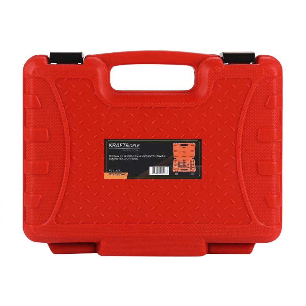 Kit demontare bujii incandescente, 22 piese, extractoare, adaptoare și burghie, KD12529 [3]