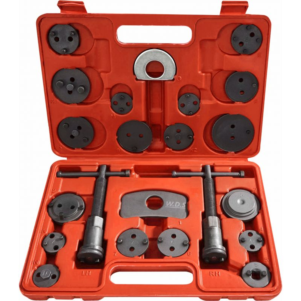 Kit presare pistoane de frână, 22 piese, prese filet dreapta/stânga, adaptoare și valiză, WDS2210 [1]