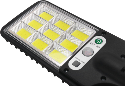 Lampă Solară LED de Exterior 290W cu Telecomandă, 5000 lm, Senzor de Mișcare și Amurg, Protecție IP65 [9]