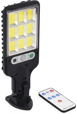 Oferta zilei - Lampă Solară LED de Exterior 290W cu Telecomandă, 5000 lm, Senzor de Mișcare și Amurg, Protecție IP65