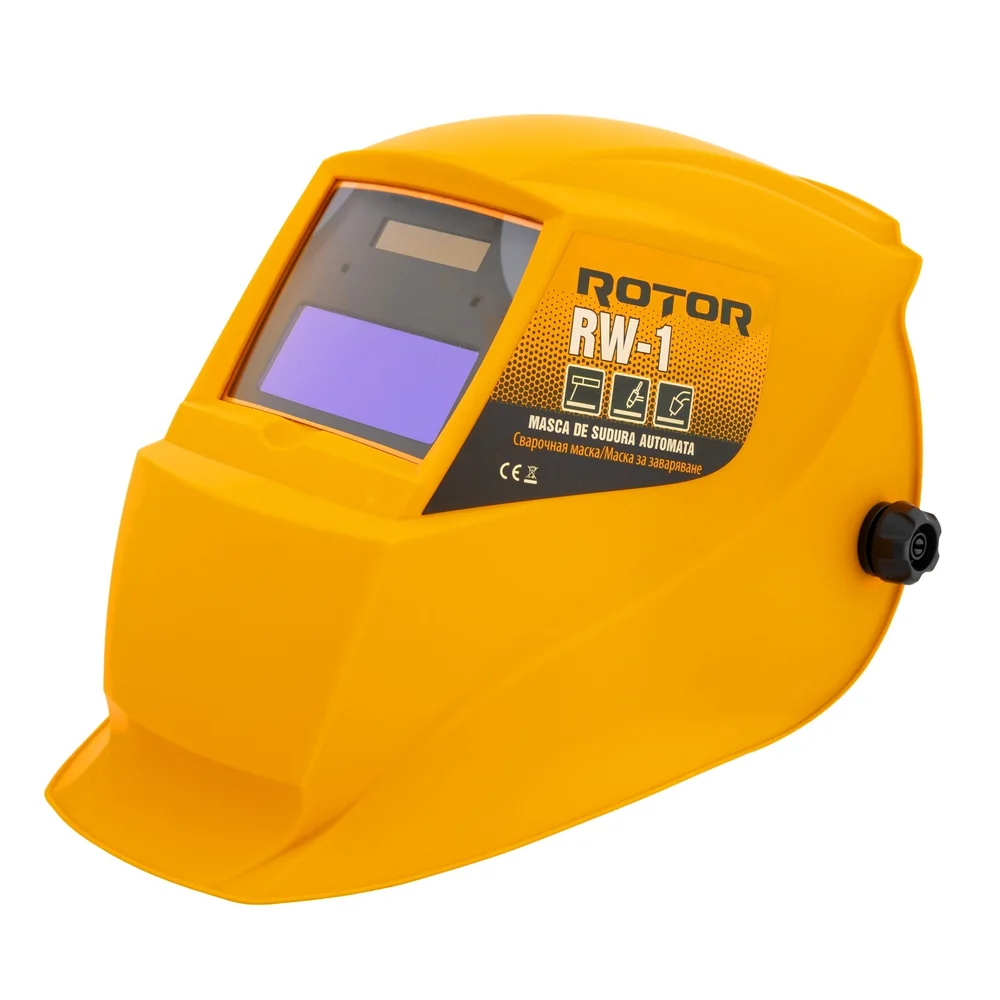 OFERTA ZILEI - Mască de sudură automată, 2 senzori de arc, clasă optică 1/1/1/2, alimentare solară + baterie, RW-1
