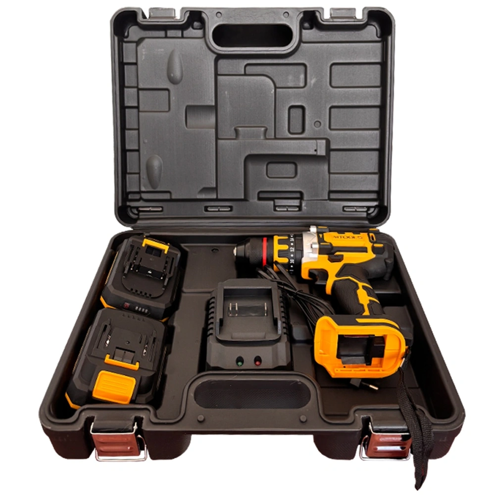 Mașină de găurit și înșurubat cu acumulator 21V, 50 Nm, mandrină 13 mm, 2 baterii + 46 accesorii, BS6018 [3]