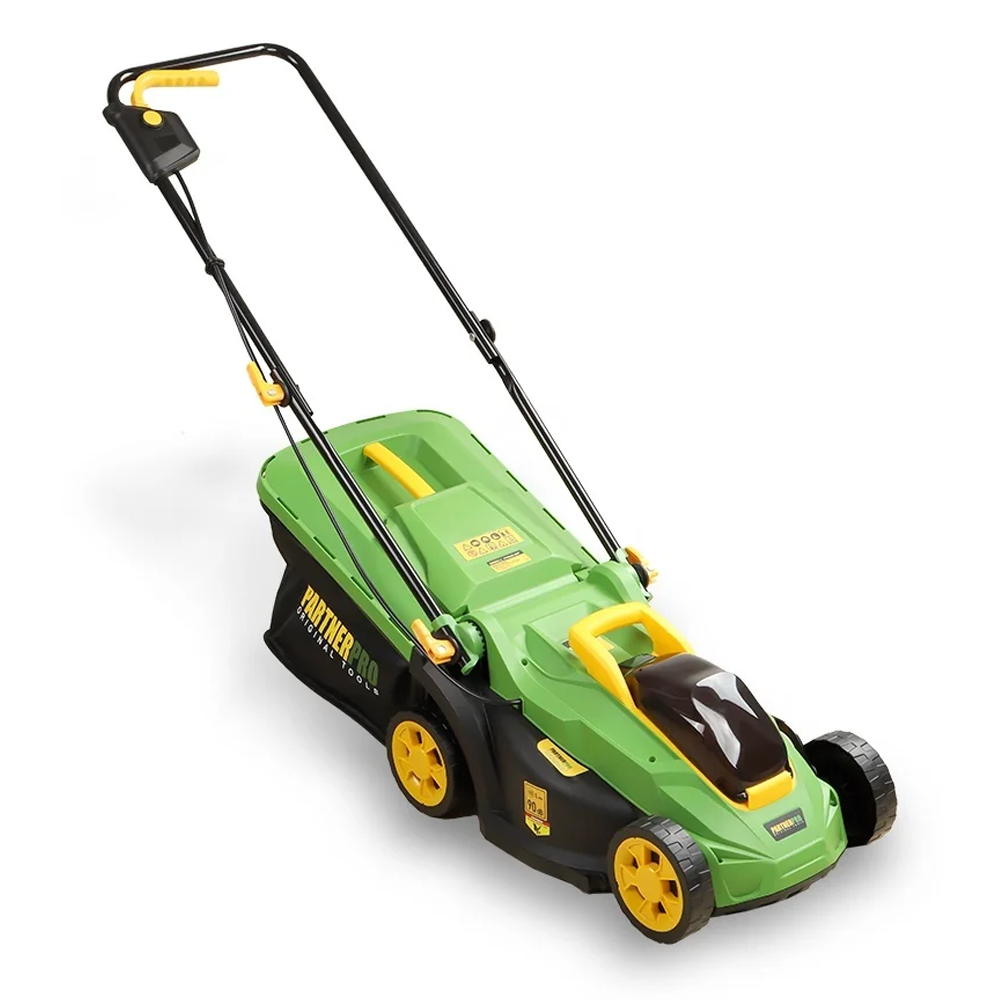 Mașini de tuns iarba - Mașină de tuns gazon pe acumulator 20V, Brushless, tăiere 330 mm, coș 35 L, acumulator 4Ah inclus, PP-BLM20V