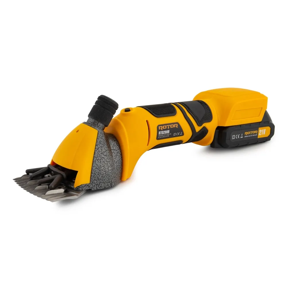 Echipamente pentru Zootehnie - Mașină de tuns oi pe acumulator 200W, 21V, 800 rpm, pieptene 78 mm, RTO200B