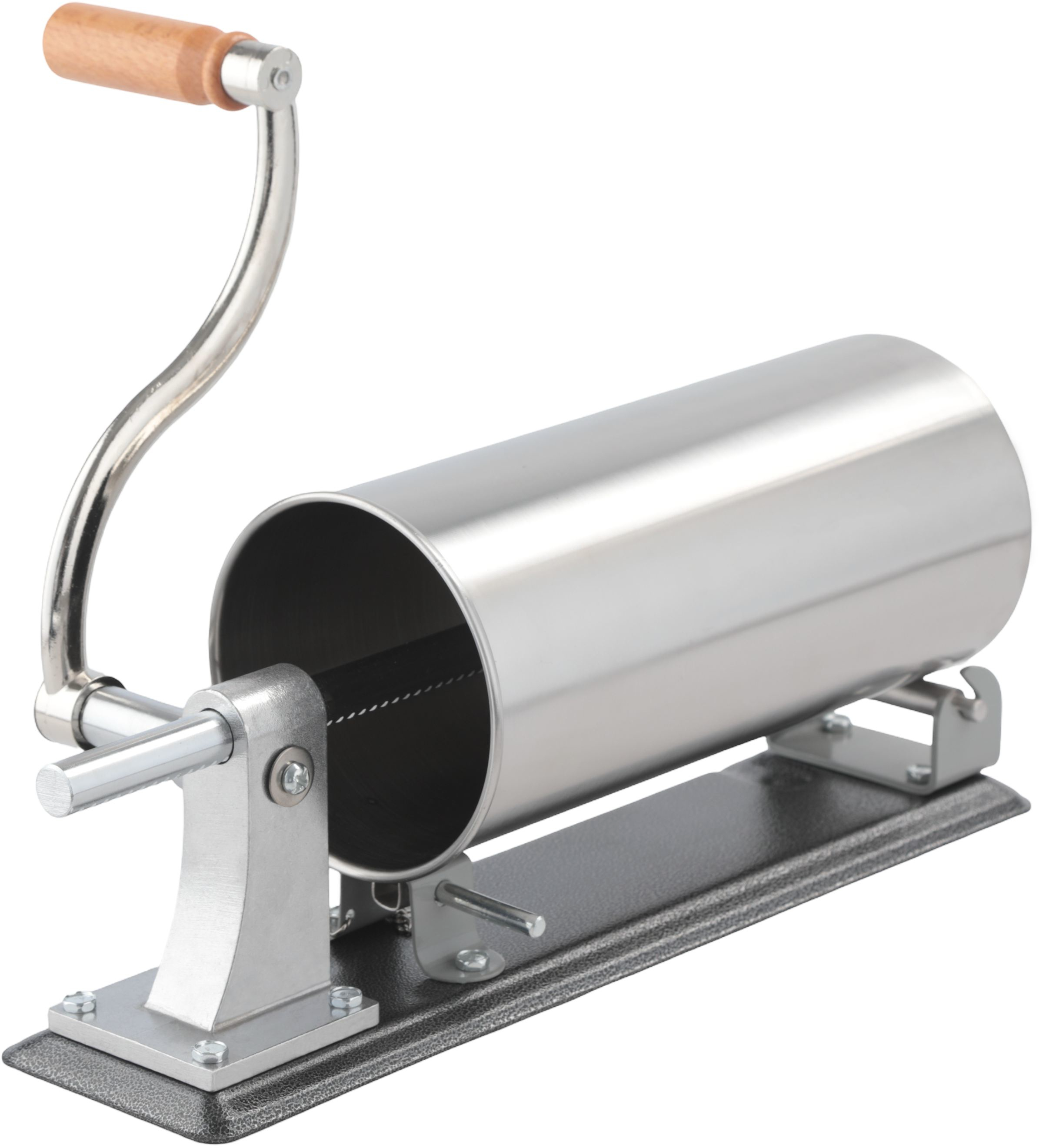 Mașină manuală de umplut cârnați orizontală, capacitate 3 kg, inox, 4 pâlnii incluse, KD4130 [1]