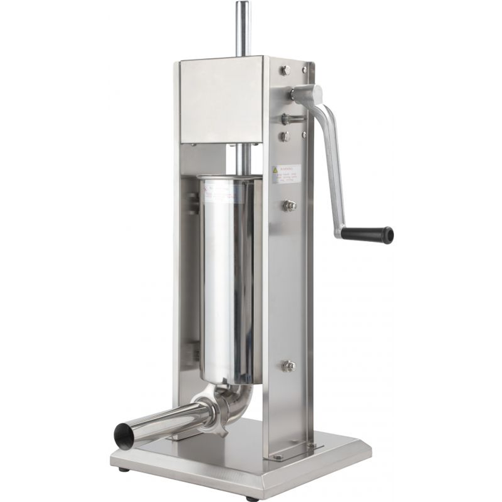 Mașină profesională de umplut cârnați, capacitate 5 kg, inox, debit 12 kg/h, 4 pâlnii incluse, KD4132 [1]