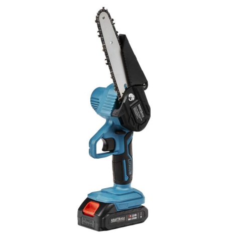 Mini Drujbă Electrică cu 2 Acumulatori 21V, Lamă 6 Inch (15 cm) și Valiză Transport [9]