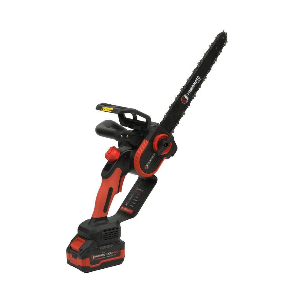 Mini drujbă pe acumulator 20V 4Ah, 1000W Brushless, lamă 12” / 30 cm, tăiere 260 mm, YBS-124 [2]