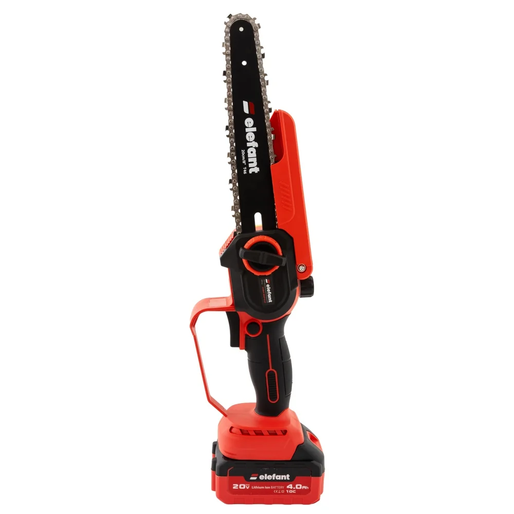 Set mini drujbă pe acumulator 20V, 350W, Brushless, lamă 20 cm + extensie telescopică 2,5 m, ESBS8EP2.5 [1]