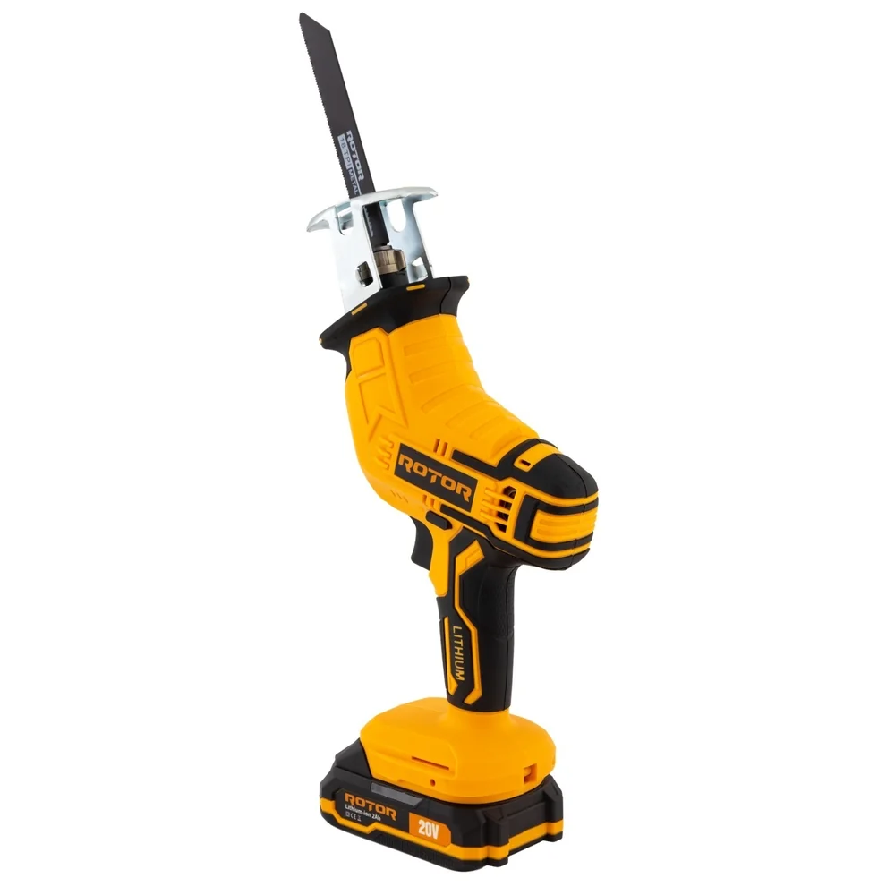 Mini fierăstrău tip sabie pe acumulator 20V 2Ah, 200W Brushless, cursă 13 mm, 0–2800 curse/min, R-FS2A [1]