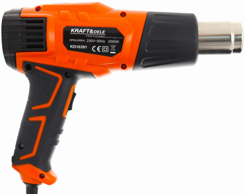 Masini de lipit/sudat plastic - Pistol cu Aer Cald Electric 2000W, Suflantă Termică cu 2 Trepte de Temperatură (350°C - 550°C) și Set 4 Duze