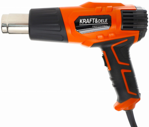 Pistol cu Aer Cald Electric 2000W, Suflantă Termică cu 2 Trepte de Temperatură (350°C - 550°C) și Set 4 Duze [6]