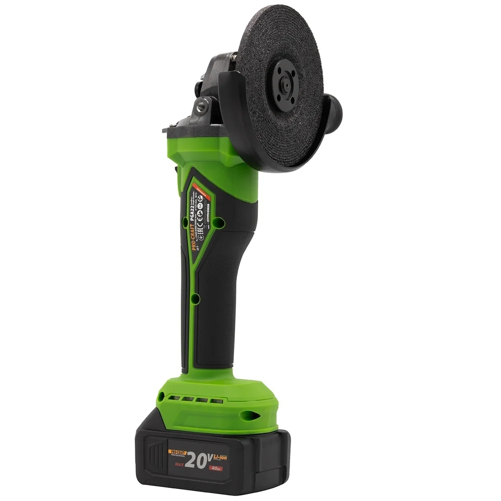 Polizor unghiular cu acumulator 20V, disc 125 mm, Brushless, 3 trepte 3500–8000 rpm, PGA22 [5]