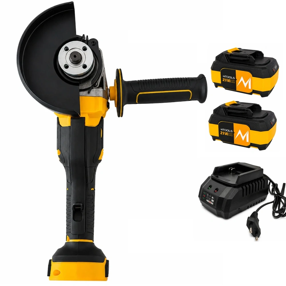 OFERTA ZILEI - Polizor unghiular cu acumulator 21V, Brushless, disc 125 mm, 6 trepte, 2 acumulatori 4Ah, BS6018B