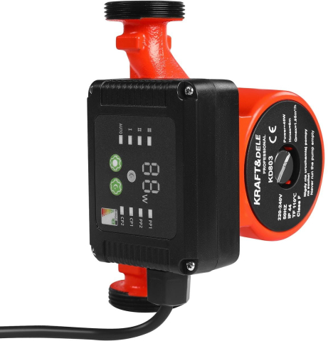 Pompă de circulație electronică pentru încălzire, 25-60/180, Panou Control Digital, Eficiență Energetică Ridicată [4]