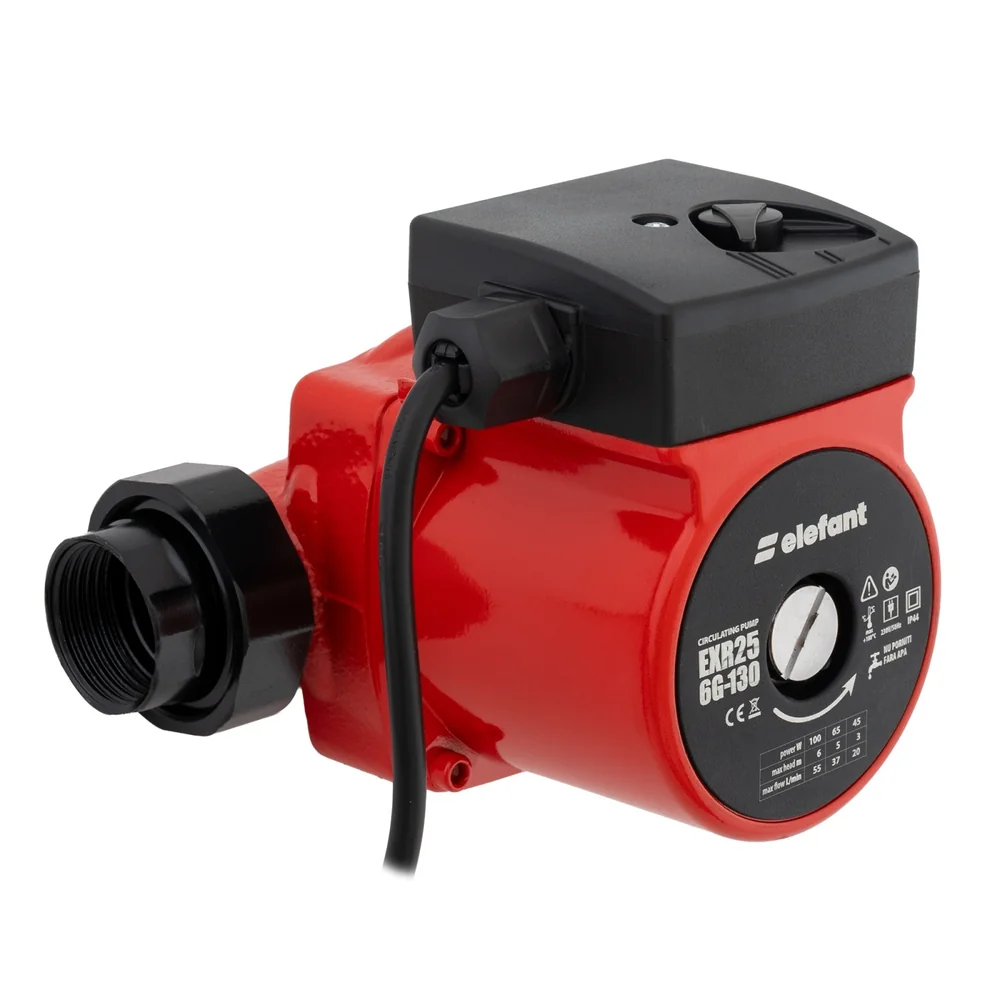 OFERTA ZILEI - Pompă de recirculare 100W, 3 trepte, debit 55 l/min, înălțime 6 m, racord 1", EXR25 6G-130
