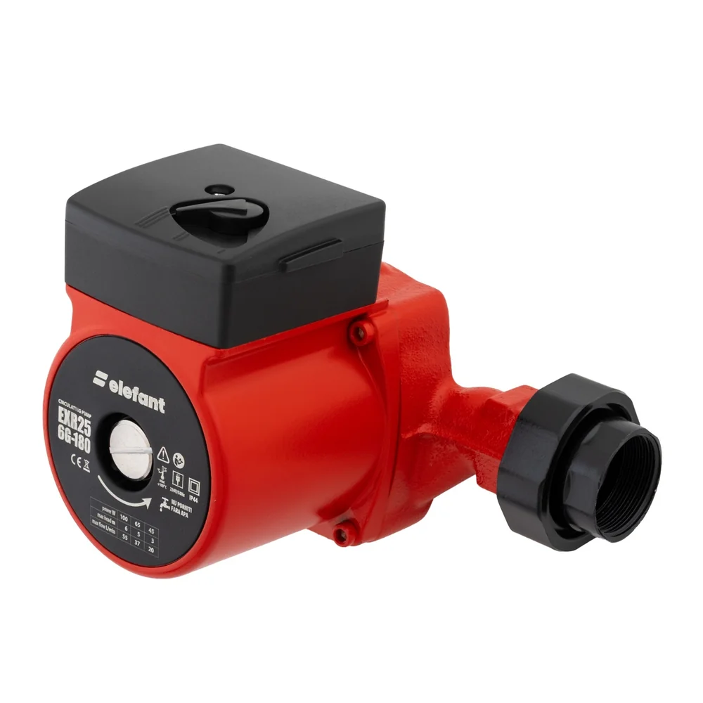 OFERTA ZILEI - Pompă de recirculare 100W, 3 trepte, debit 55 l/min, înălțime 6 m, racord 1", montaj 180 mm, EXR25 6G-180