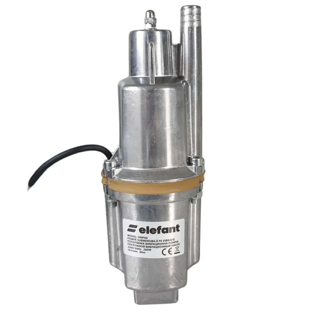 Pompă de apă cu vibrații 280W, 18 l/min, refulare 70 m, cablu 10 m, VMP60 [1]