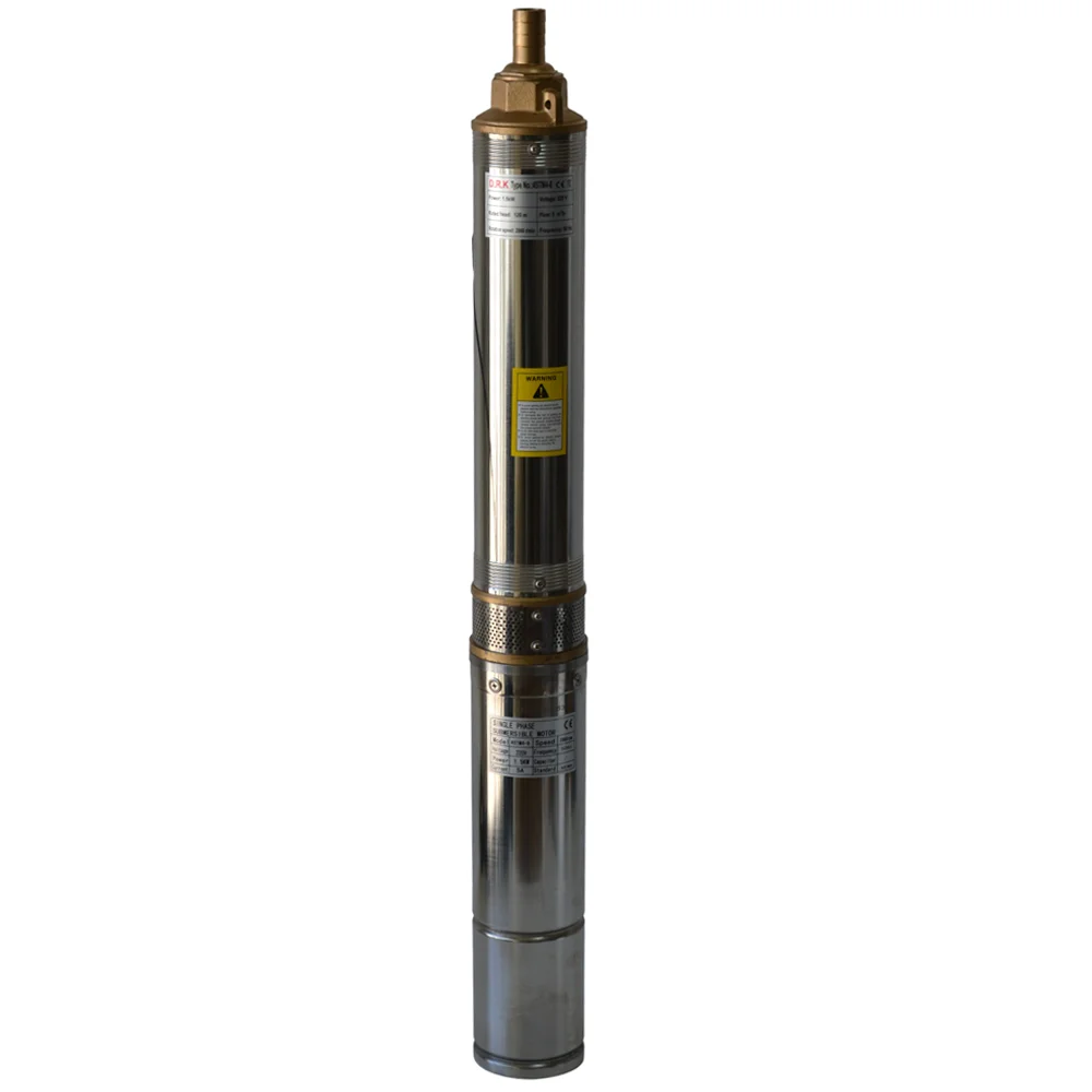 Pompă submersibilă de mare adâncime, 1,5 kW, debit 5 m³ / h, 8 turbine, refulare 120 m și cablu 25 m, 4STM4-8 [1]
