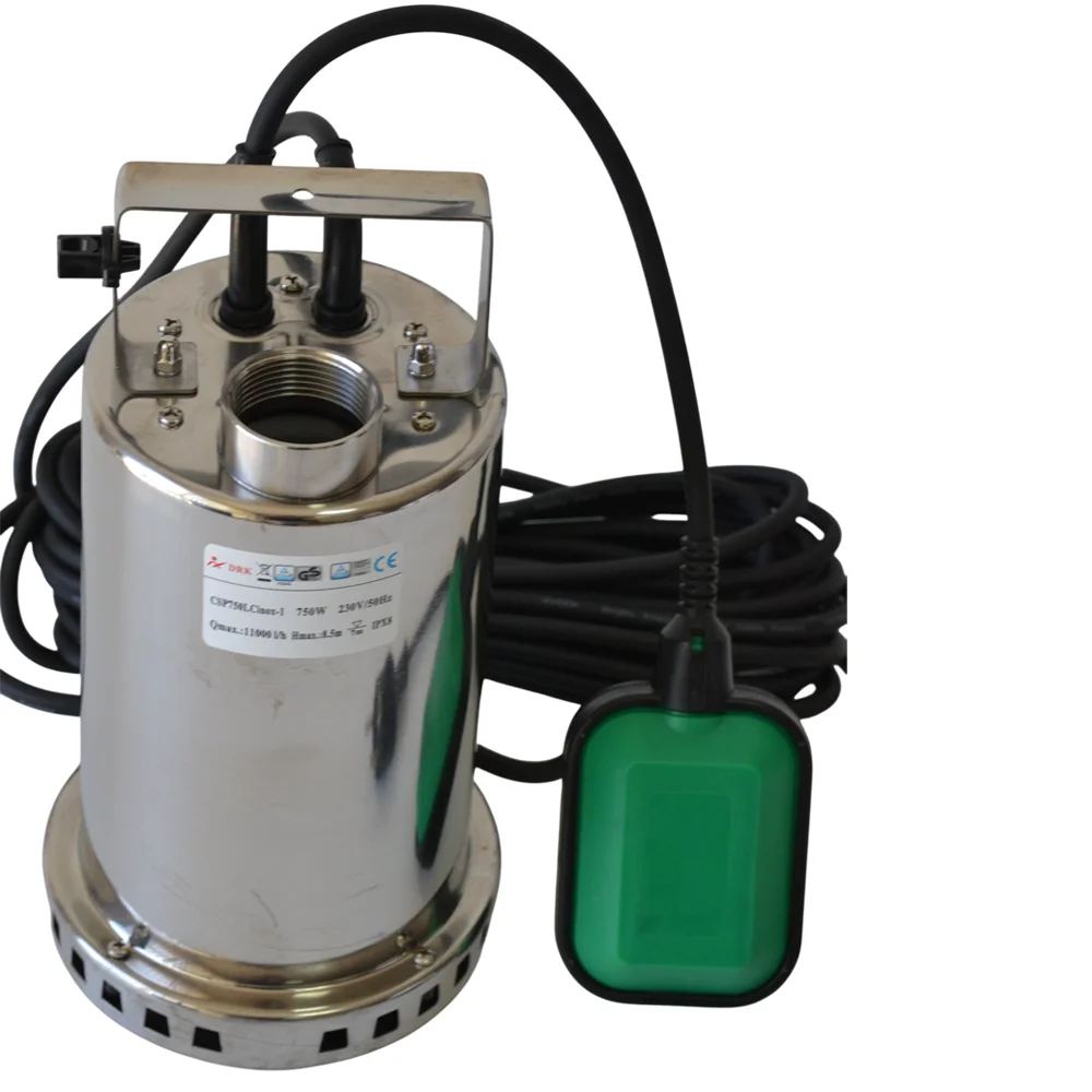 Pompă submersibilă pentru apă murdară, 750 W, 11.000 l/h, carcasă inox și flotor, CSP750LC [1]